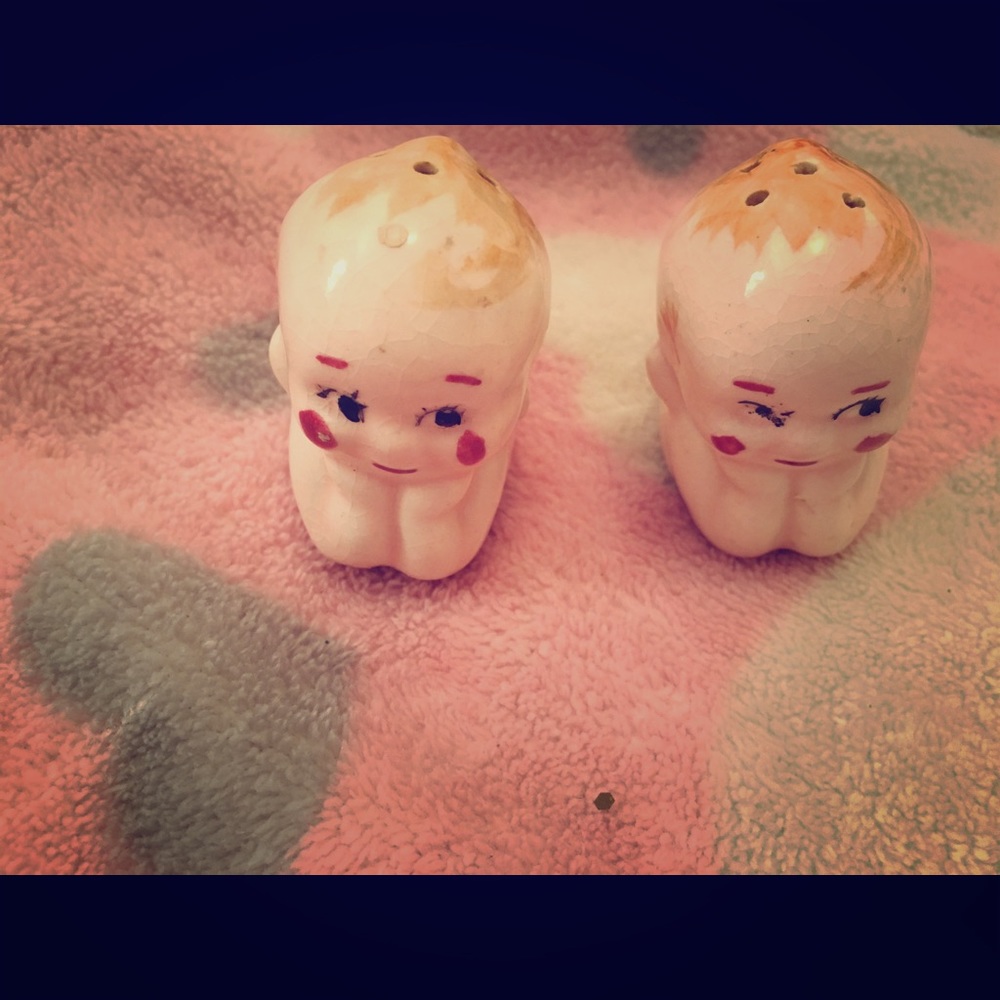 Vintage Kewpie salt and pepper shakers